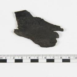 Fragment de cuir avec estampille