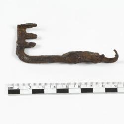 Serrure de coffre à moraillon et à ressort, avec oeilleton